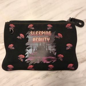 Coach Sleeping Beauty top zip clutch